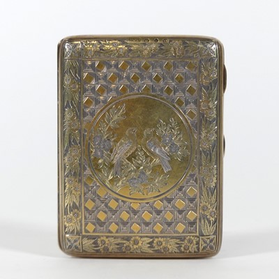 Lot 206 - A Victorian silver gilt pocket notebook, of...