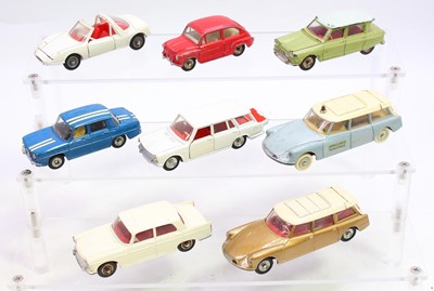 Lot 1267 - Collection of 8 various loose French Dinky Toy...