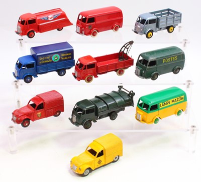 Lot 1310 - 10 various repainted and play worn French...