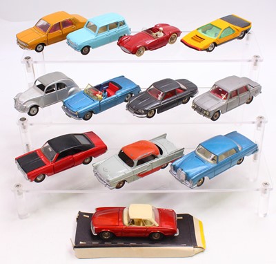 Lot 1309 - 12 various loose French Dinky Toy play worn...