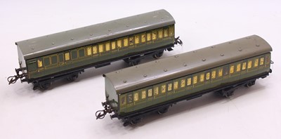 Lot 140 - Two 1935-41 Hornby 0-gauge No.2 Passenger...