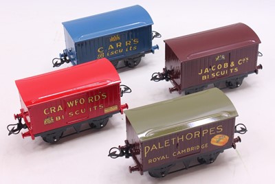 Lot 144 - Four totally repainted Hornby 0-gauge goods...