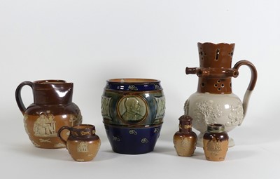 Lot 147 - A Doulton Lambeth stoneware tobacco jar,...