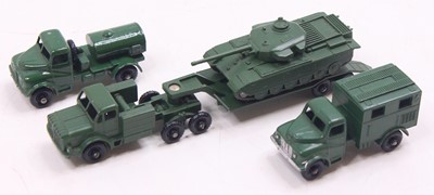 Lot 1816 - Matchbox group of 4 loose military diecasts to...