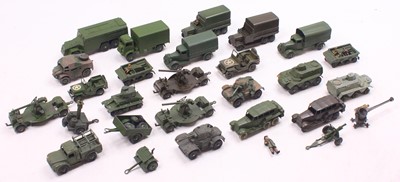 Lot 1434 - Dinky Toys group of approx 25 loose military...