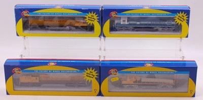 Lot 481 - Four Atheran HO gauge locos to include a GP-38...