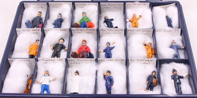 Lot 1239 - Dinky Toys painted white metal group of 15...