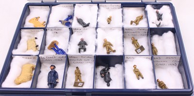 Lot 1235 - Dinky Toys group of 15 painted lead figures to...