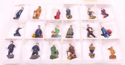 Lot 1237 - Dinky Toys O gauge lead painted group of 15...