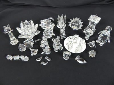Lot 172 - A collection of Swarovski crystal animal...