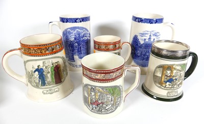 Lot 67 - A collection of mainly Adams ironstone mugs to...
