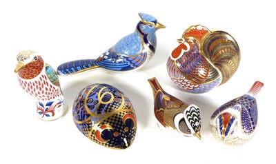 Lot 155 - A Crown Derby Kingfisher paperweight, having a...
