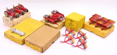 Lot 1395 - Dinky Toys group of 4 trade boxes of farming...