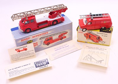 Lot 1328 - Dinky Toys group of 2 Emergency Diecasts to...