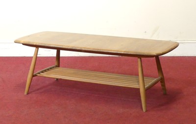 Lot 420 - An 1960s Ercol blond elm and beech 'Windsor'...