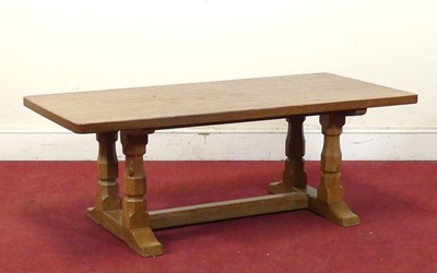 Lot 485 - Robert 'Mouseman' Thompson - an oak four-foot...