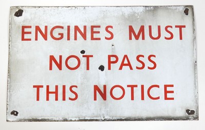 Lot 220 - An early 20th century enamel on metal sign...