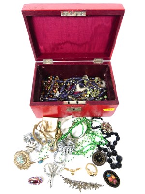 Lot 246 - A collection of costume jewellery, to include...