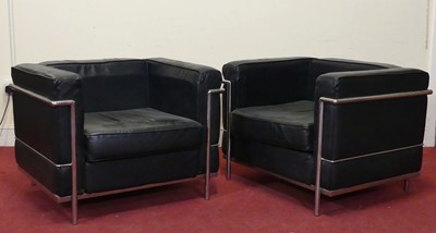 Lot 471 - After a design by Le Corbusier - a pair of LC2...