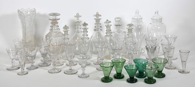 Lot 41 - A collection of 19th century and later glass,...