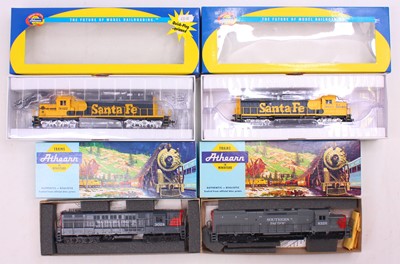 Lot 473 - Four HO gauge Athearn locos to include an...
