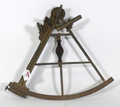 Lot 88 - A 19th century brass sextant, by Jesse Ramsden,...