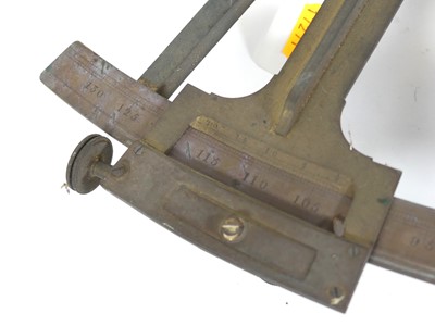 Lot 88 - A 19th century brass sextant, by Jesse Ramsden,...