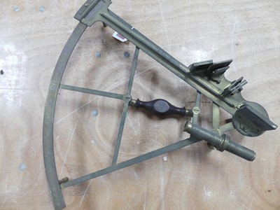 Lot 88 - A 19th century brass sextant, by Jesse Ramsden,...