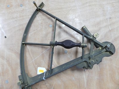 Lot 88 - A 19th century brass sextant, by Jesse Ramsden,...