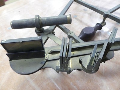 Lot 88 - A 19th century brass sextant, by Jesse Ramsden,...