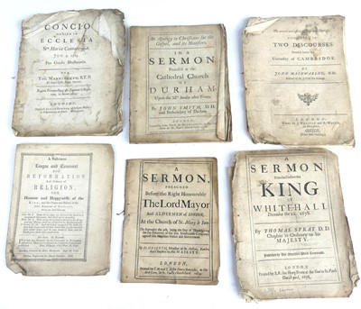 Lot 2037 - A bundle of 17th & 18th century printed sermon...