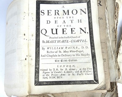 Lot 2037 - A bundle of 17th & 18th century printed sermon...