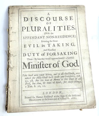 Lot 2037 - A bundle of 17th & 18th century printed sermon...