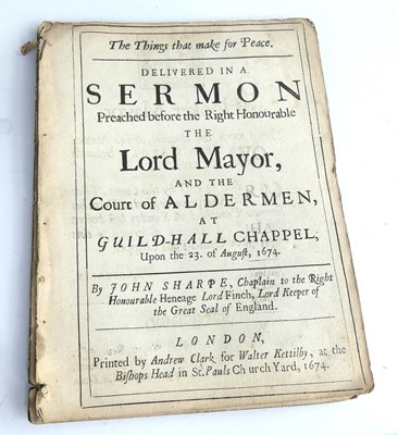 Lot 2037 - A bundle of 17th & 18th century printed sermon...