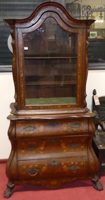 Lot 1113 - A 19th century Dutch walnut and floral...