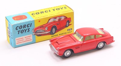 Lot 1567 - Corgi Toys No. 218 Aston Martin DB4 finished...
