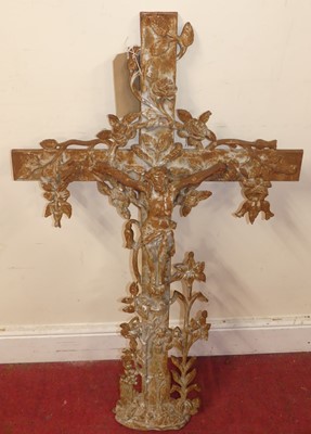Lot 1147 - Two similar 19th century French cast iron...