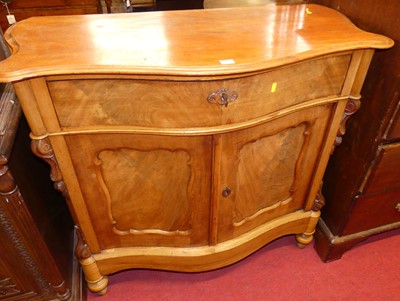 Lot 1171 - A mid-19th century French mahogany serpentine...