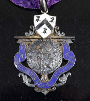 Lot 328 - An Edwardian silver and enamelled...