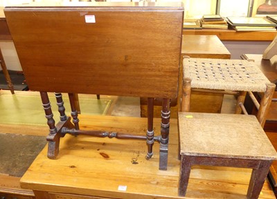 Lot 1183 - Occasional furniture to include; an Edwardian...