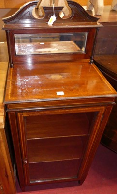 Lot 1185 - An Edwardian walnut and satinwood inlaid...