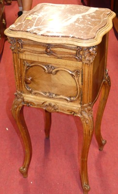 Lot 1190 - A late 19th century French walnut and rouge...