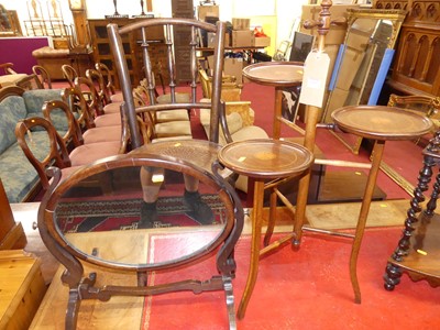 Lot 1203 - Occasional furniture, to include; an Edwardian...