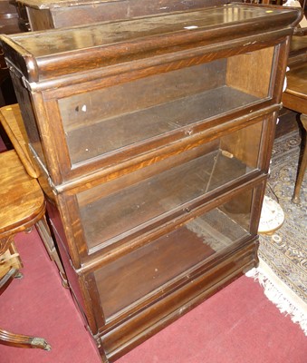 Lot 1212 - Globe Wernicke & Co - a 1930s oak...