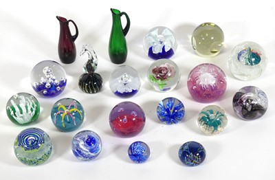 Lot 103 - A collection of art glass paperweights, to...
