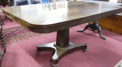 Lot 1223 - An early Victorian mahogany round cornered...