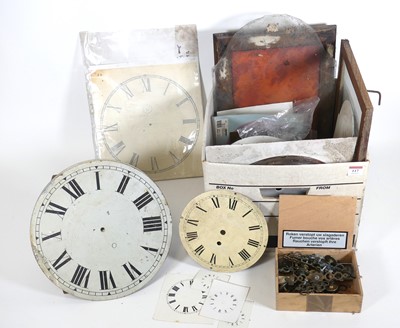 Lot 117 - A collection of 19th century and later clock...