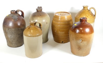 Lot 122 - A collection of stoneware jars, to include H...