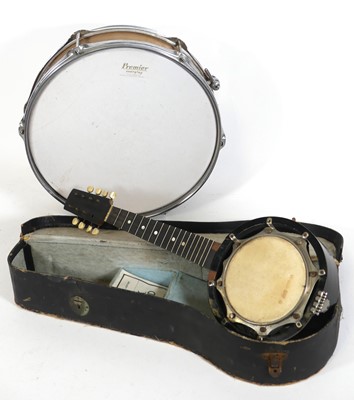 Lot 124 - A mid 20th century banjo mandolin in fitted...