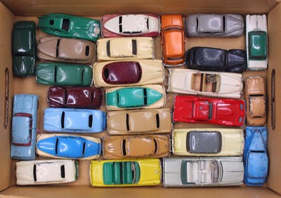 Lot 1419 - One small tray containing playworn Dinky cars,...